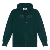 jck will dark green zipper hoodies for men